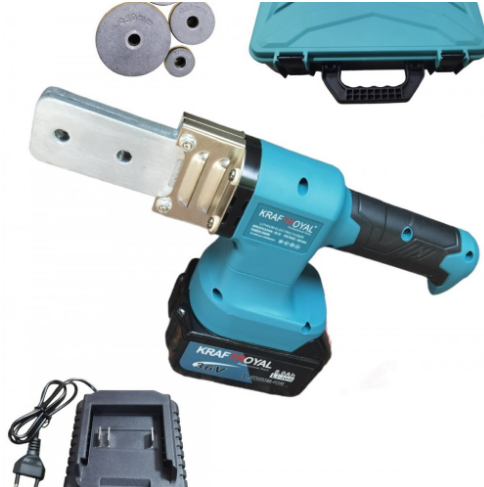 Акумулаторен Поялник за ППР Тръби 36V KRAFT ROYAL 8,0AH Безжична Лепачка ф20 до ф50