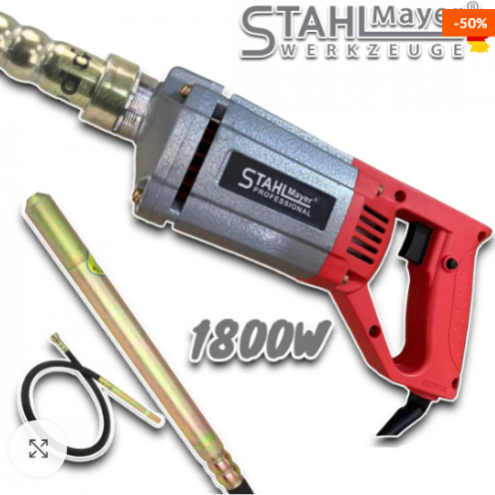 Електрически иглен вибратор за бетон 35мм х 2м