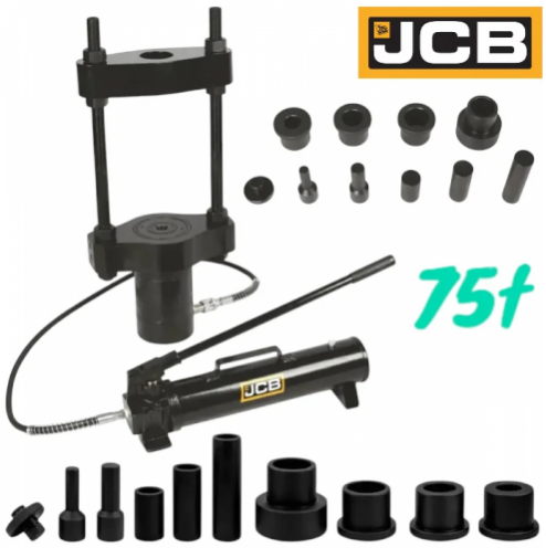 МОБИЛНА ХИДРАВЛИЧНА СКОБА ЗА ШЕНКЕЛНИ БОЛТОВЕ – ЗА КАМИОНИ 75 ТОНА JCB