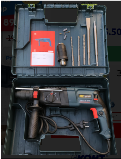 Немска пробивна бормашина Vermark Starke - перфоратор 1200W