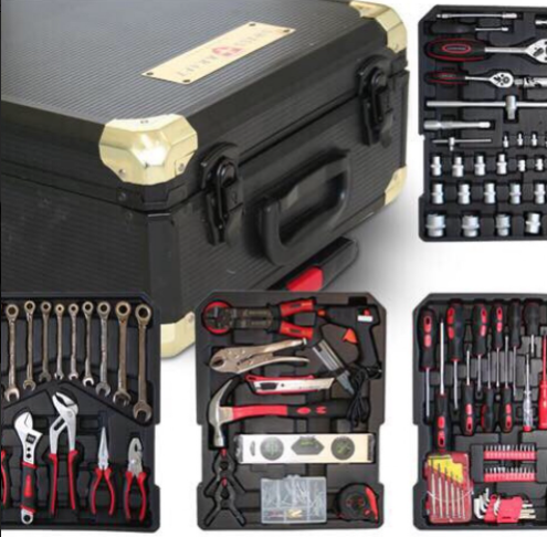 Куфар с инструменти 499 части - тресчотка, ключове, отвертки