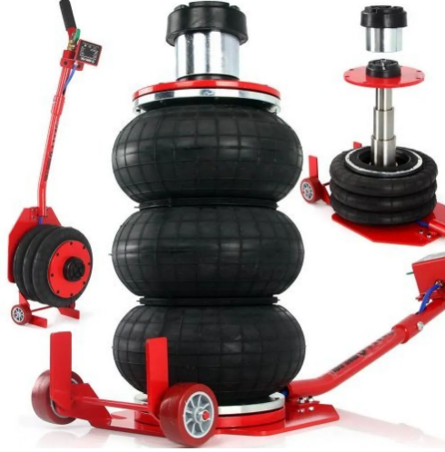 Пневматичен Крик 3,5 тона с 3 въздушни възглавници