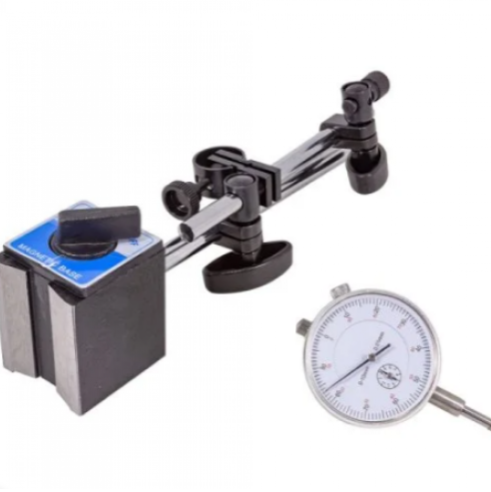 Индикаторен часовник 0-10мм + магнитна стойка RockForce