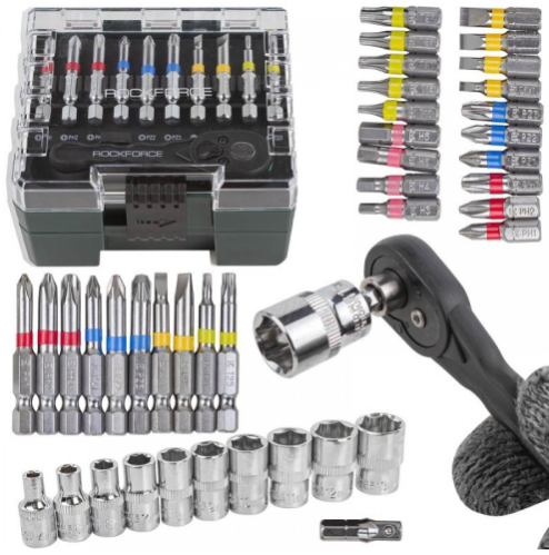 Мини гедоре 1/4″ 41 части ROCKFORCE RF-2411-5