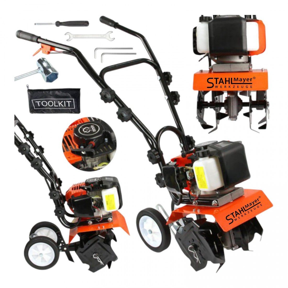 БЕНЗИНОВА МОТОФРЕЗА 74cc STAHLMAYER