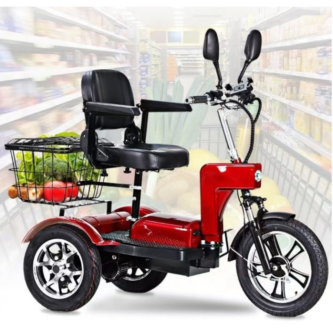 ЕЛЕКТРИЧЕСКА ТРИКОЛКА С МОТОР BLDC 500W - 48V 24AH 35KM/H