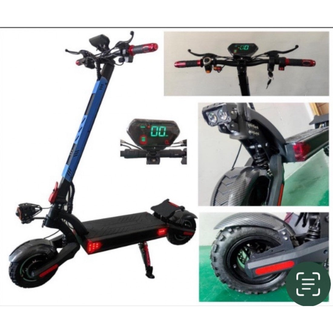 ЕЛЕКТРИЧЕСКА ТРОТИНЕТКА L22 МАКС.СКОРОСТ 60км/ч пробег 50км