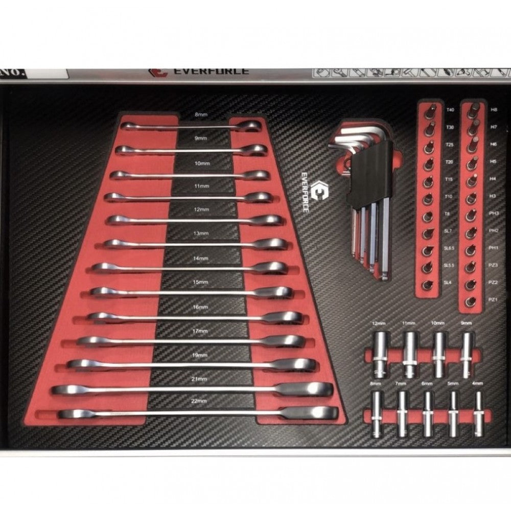 Шкаф с Инструменти с 6 чекмеджета 4 пълни EVERFORCE