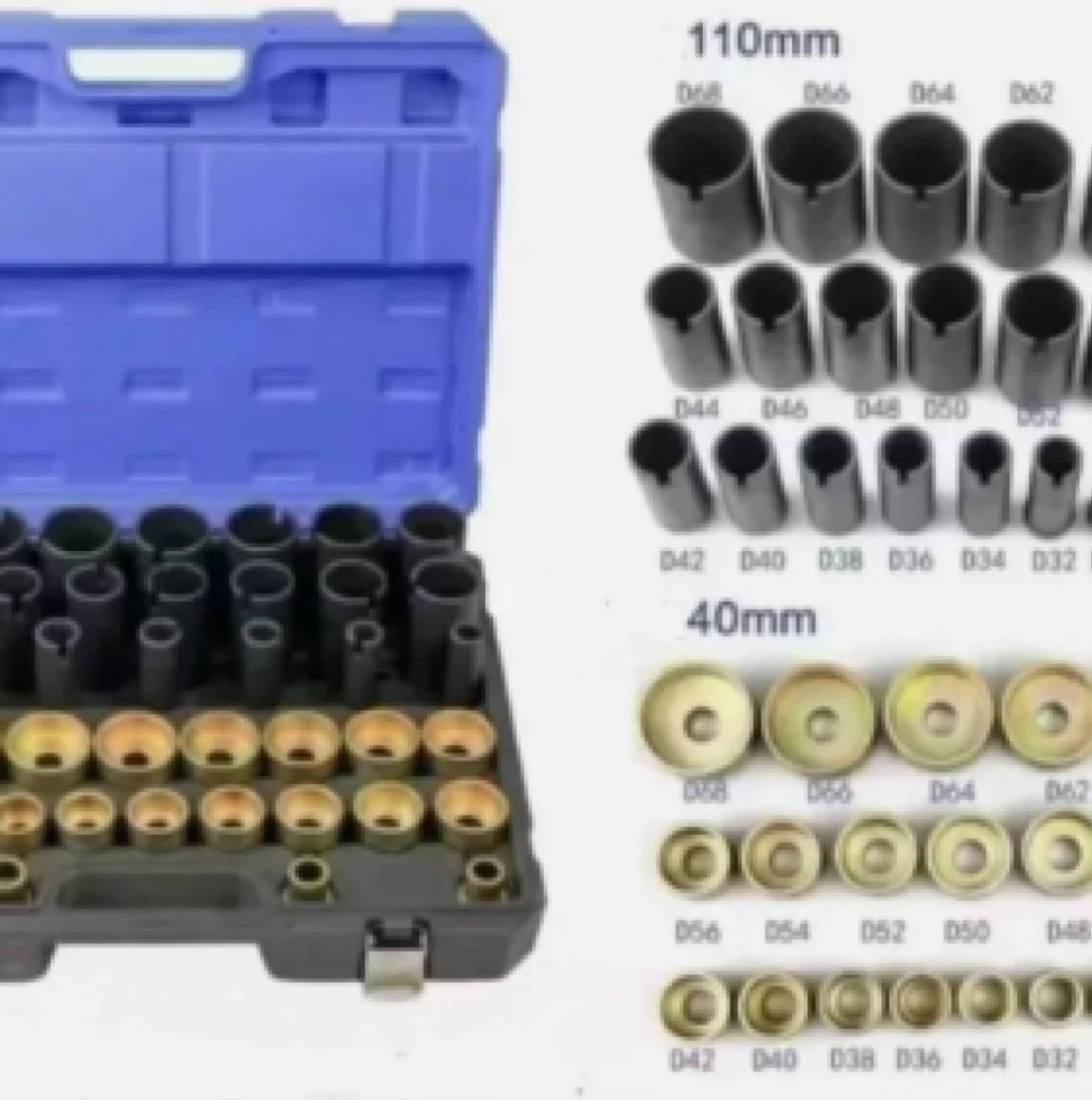 Немски Хидравличен Комплект за Монтаж и Демонтаж на Шарнири Втулки Лагери Семеринги KRAFTWELLE