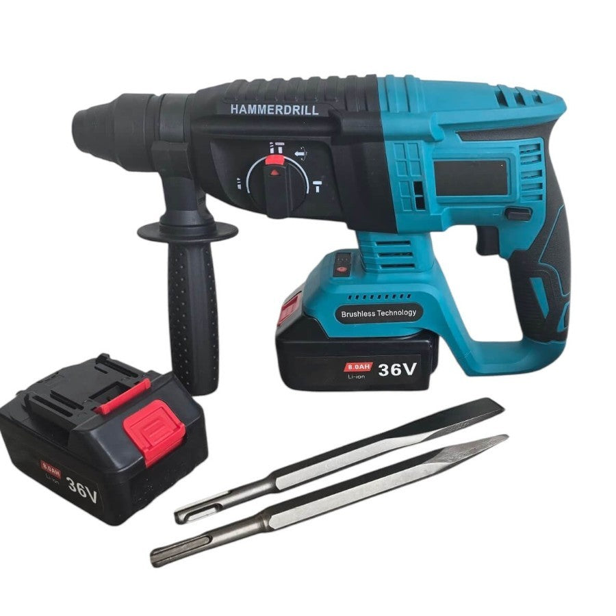 Акумулаторен Безчетков Перфоратор 36V + 2 батерии и зарядно