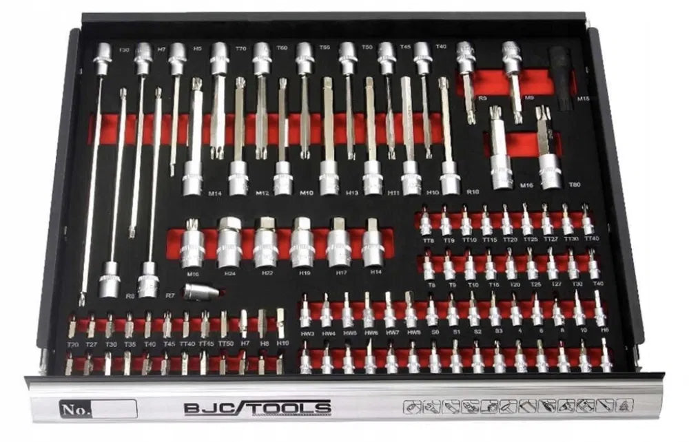 Професионален Шкаф с инструменти за сервиз BJC 7 пълни чекмеджета