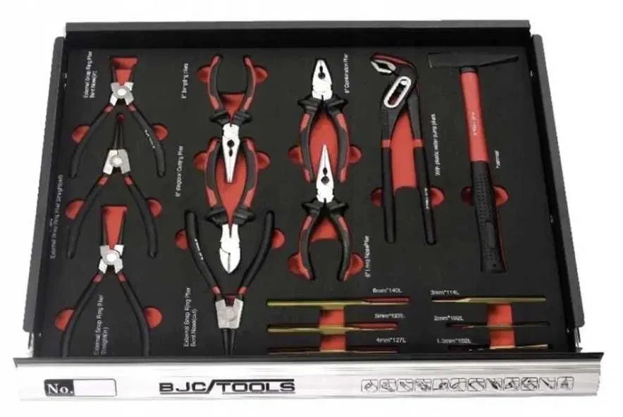 Професионален Шкаф с инструменти за сервиз BJC 7 пълни чекмеджета