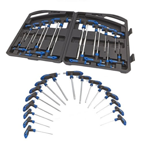 КОМПЛЕКТ ШЕСТОГРАМИ И ТОРКСОВЕ С РЪКОХВАТКА 16 ЧАСТИ STAHLMAYER