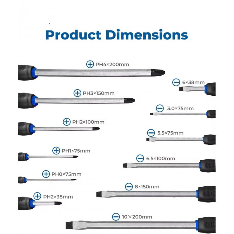 Ударни Отвертки-12 части