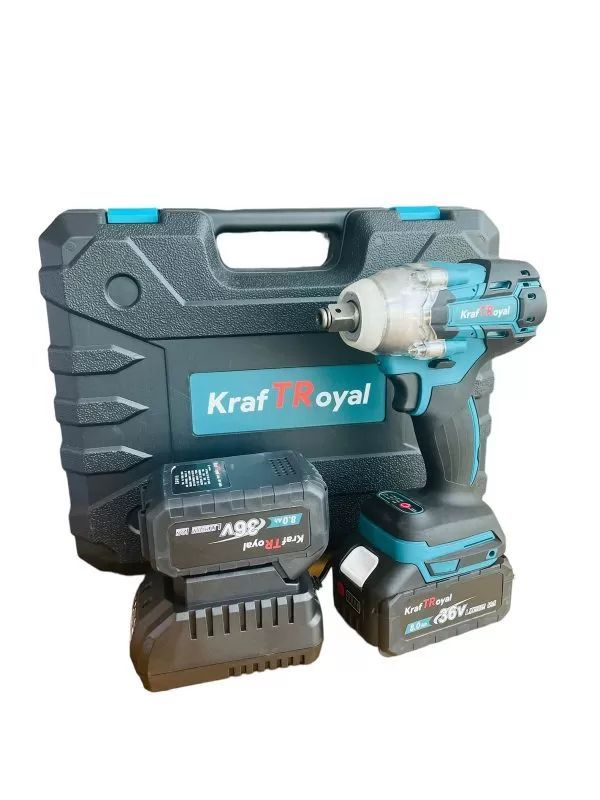 Безчетков Комбиниран Акумулаторен Ударен Гайковерт-Винтоверт KraftRoyal 36V 6Ah 850 N/m