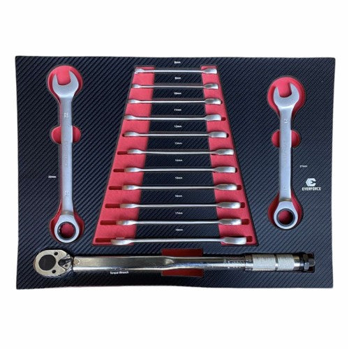 Шкаф с инструменти EVERFORCE със 7 чекмеджета и отделение за закачане на инструменти