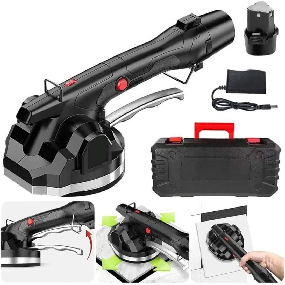 Акумулаторна Вендуза за Плочки с 2 Батерии Зарядно и Куфар