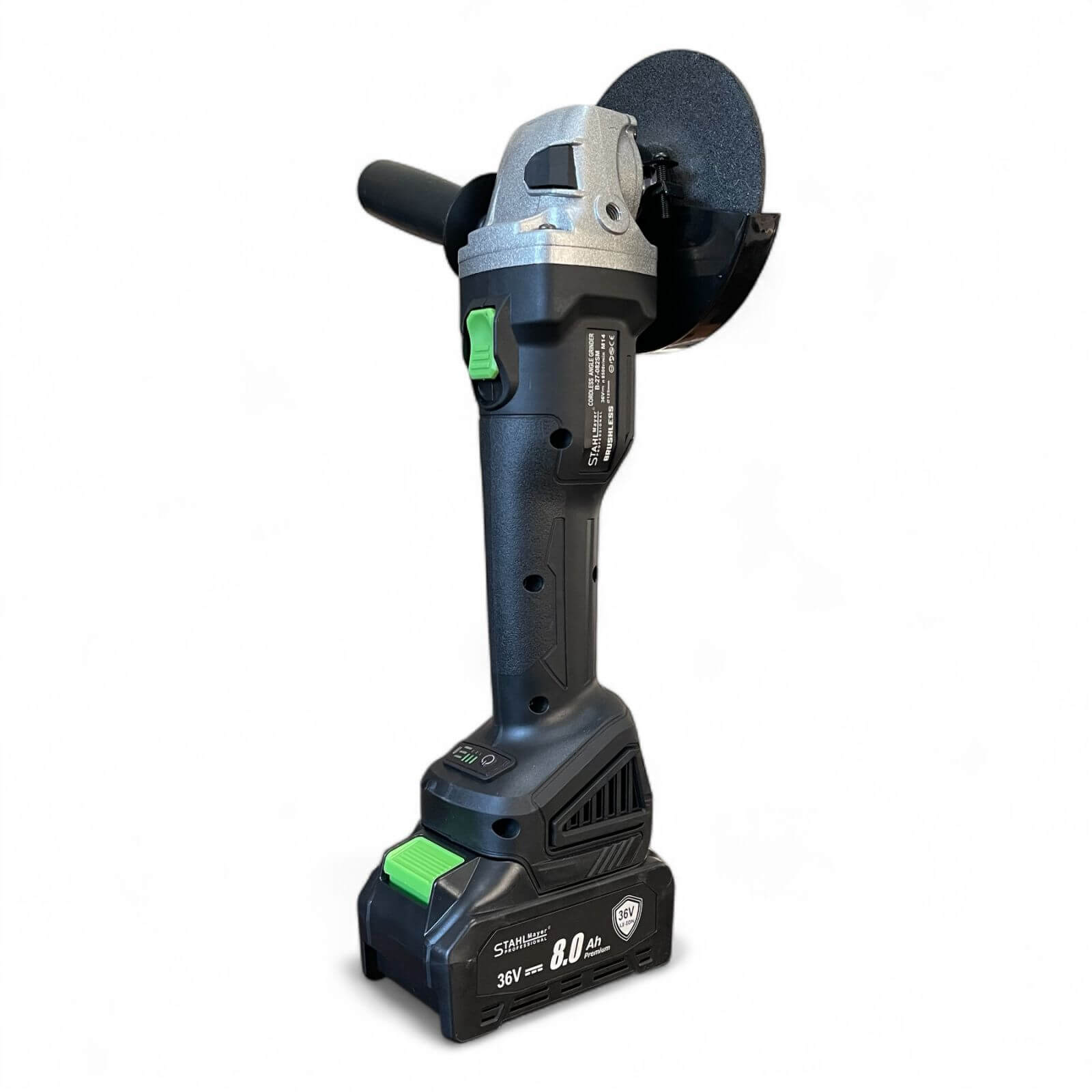 Комплект акумулаторен ъглошлайф и гайковерт 36V 8Ah StahlMayer BLACK PRO