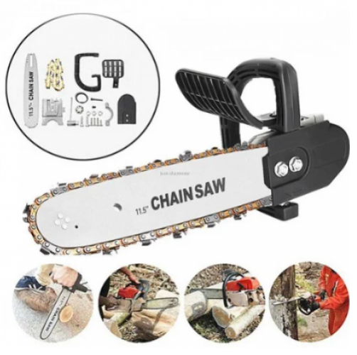 Електрически Ъглошлайф STAHLMAYER 125мм 1400W + Приставка за Шлайф Кастрачка Резачка за Дърва флекс