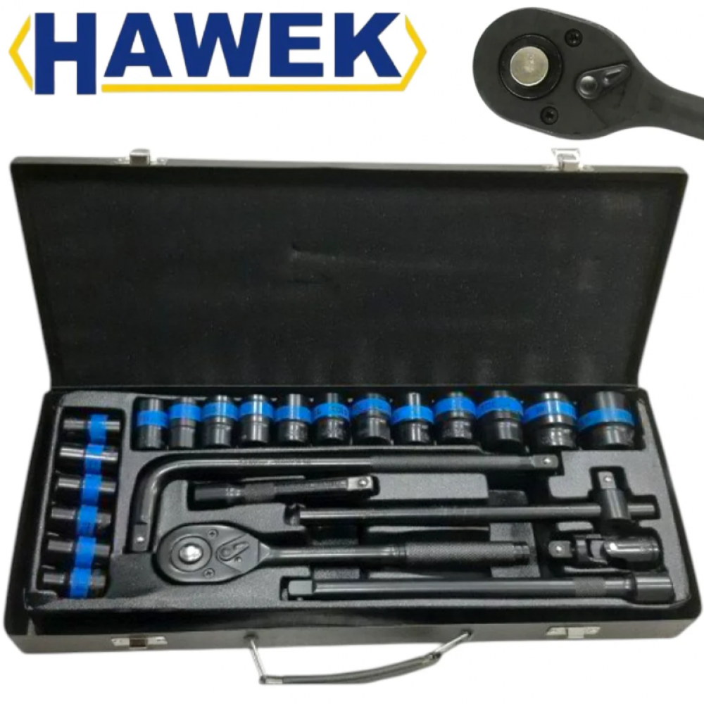 ГЕДОРЕ С УДАРНИ ВЛОЖКИ 24 ЧАСТИ 1/2 ДО 24 ММ HAWEK