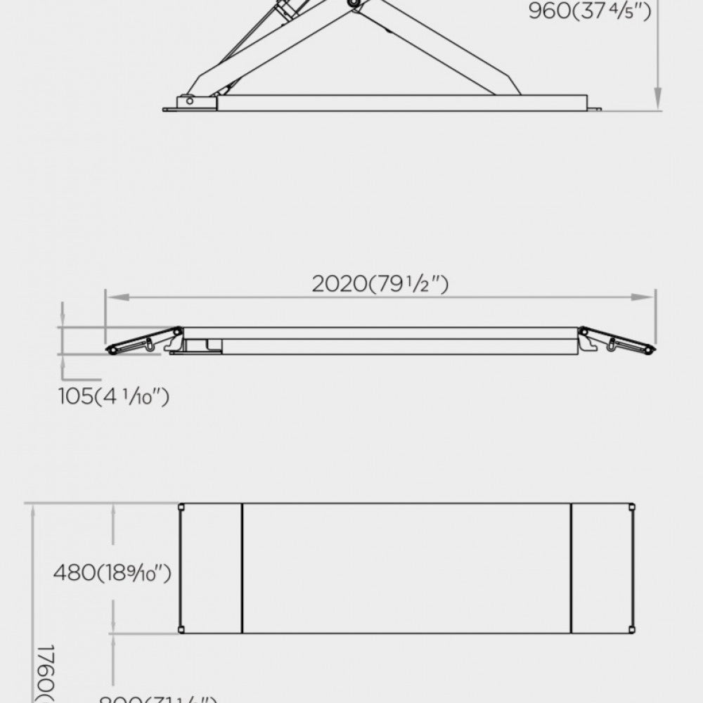 НОЖИЧЕН ПОДЕМНИК ROCKFORCE Z30 С ТОВАРОПОДЕМНОСТ 3 ТОНА (105-960мм)