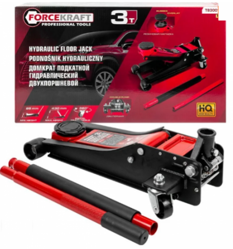 Нископрофилен крик 3 тона (85-430мм) FORCEKRAFT , FK-T830018 HT