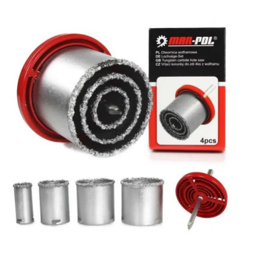 Диамантени Боркорони Комплект 4 части Mar-Pol