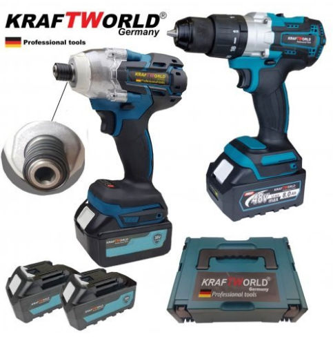 Безчеткови акумулаторни винтоверт и импакт 36V 8AH