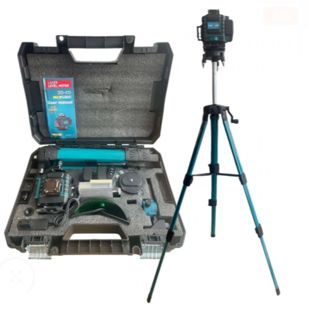 Лазерен Нивелир с 16 линии KRAFTROYAL 4Д + тринога