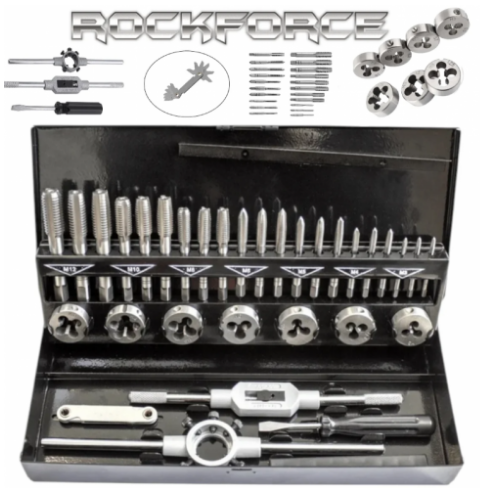 Комплект метчици и плашки 32-части RockForce