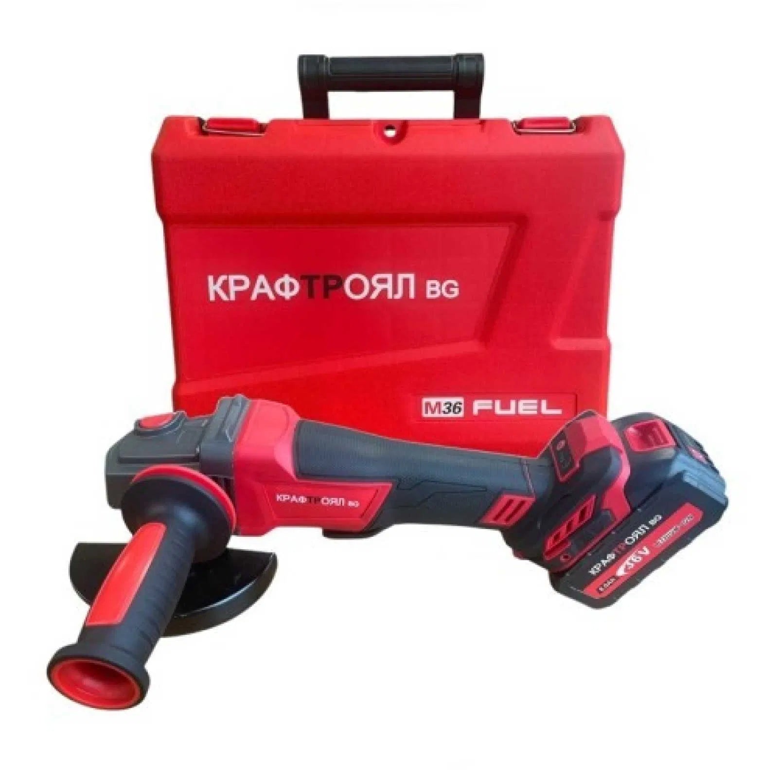 Акумулаторен ъглошлайф 36V 8Ah 125 мм KraftRoyal Red