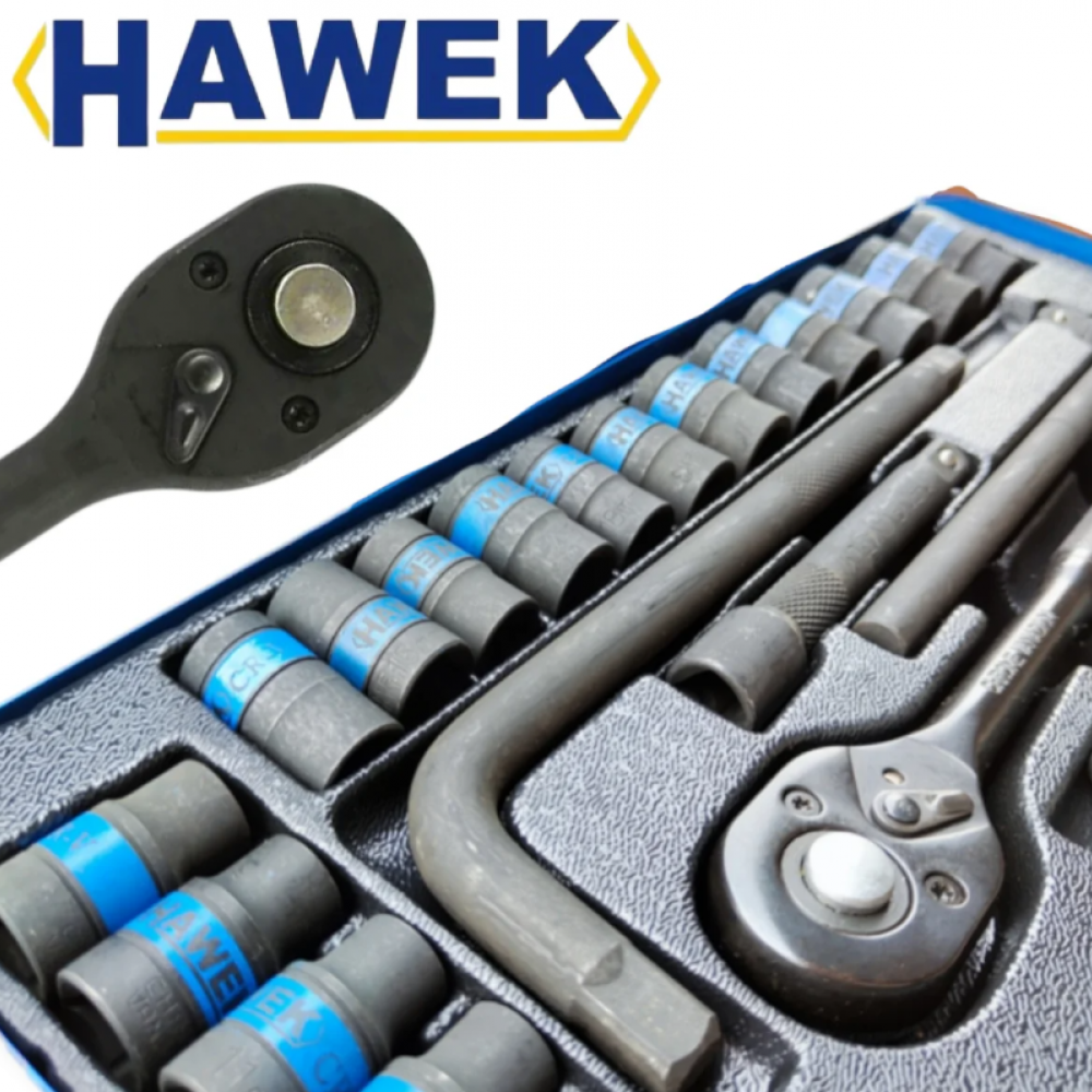 ГЕДОРЕ С УДАРНИ ВЛОЖКИ 24 ЧАСТИ 1/2 ДО 24 ММ HAWEK