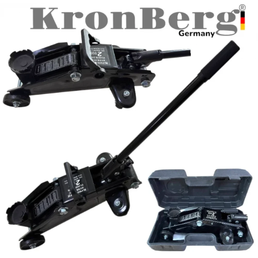 Хидравличен Крик Крокодил 2 тона 135-320мм KRONBERG в Куфар