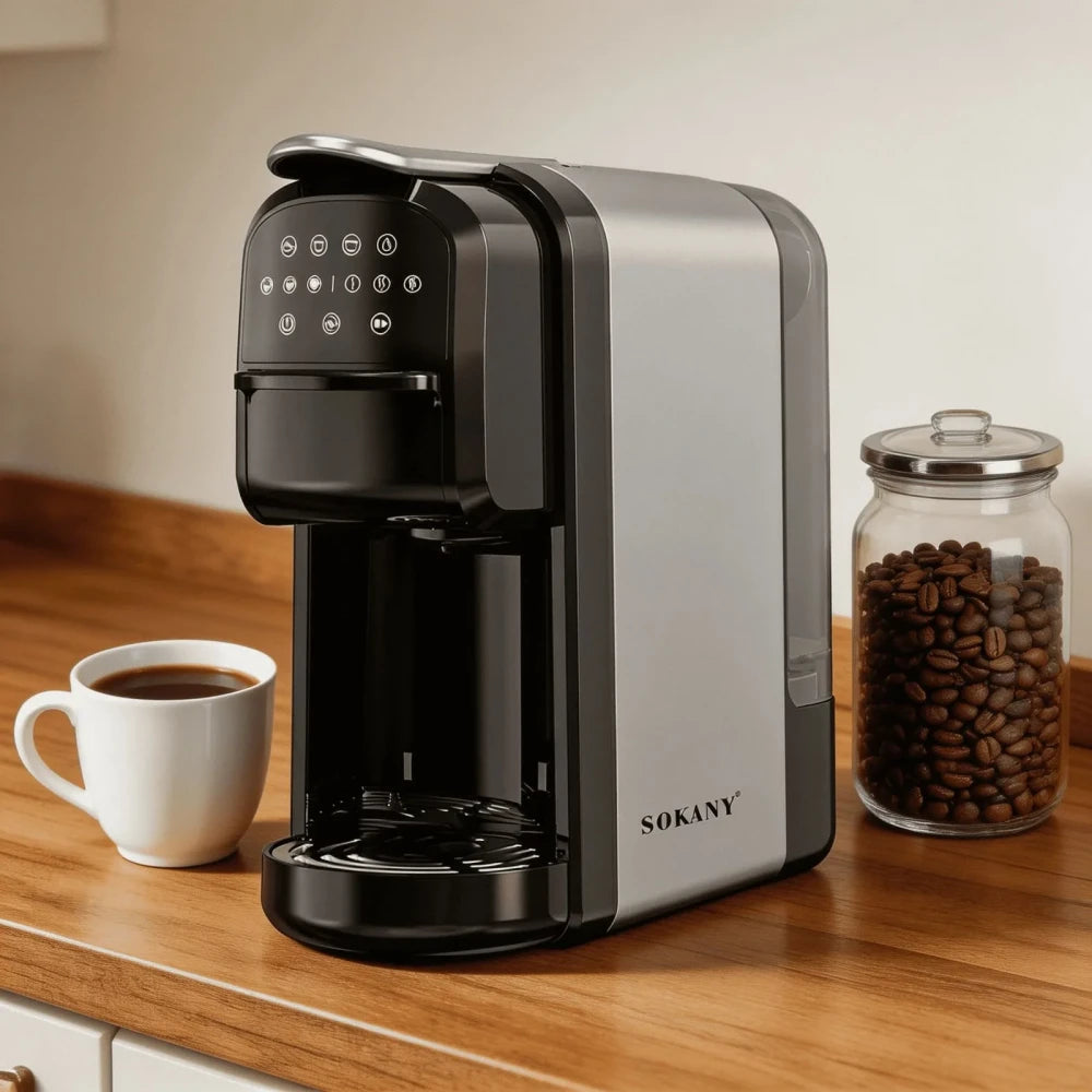 Kафемашина SOKANY SK-04031 3в1 700мл 1400W 3 Капсули DOLCE GUSTO NESPRESSO и Мляно Кафе