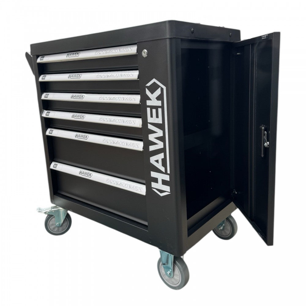 Шкаф с инструменти HAWEK , 6 чекмеджета 4 пълни HW-2055