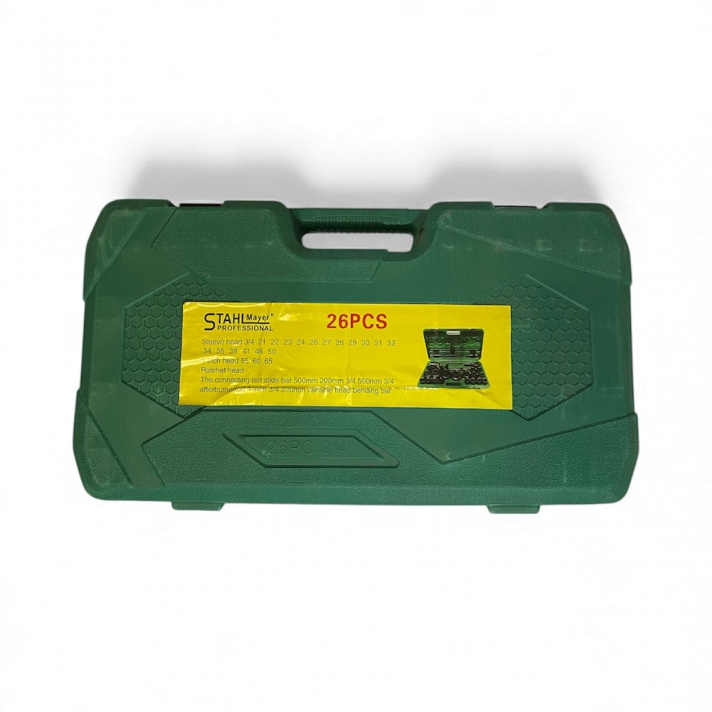 Гедоре камионджийско 26 части STAHLMAYER 21-65mm, ударни вложки CR-MO