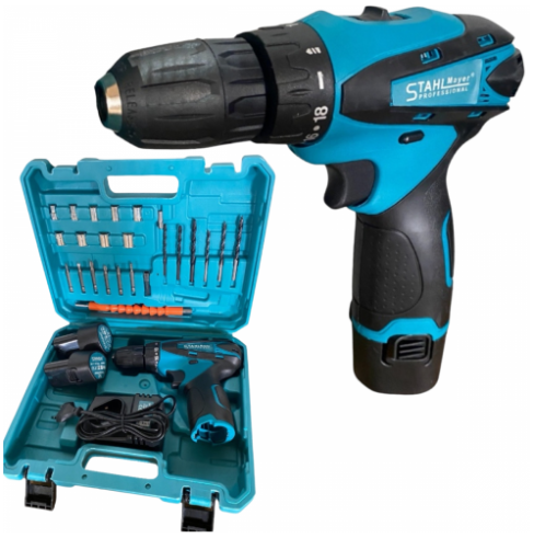 Акумулаторен Винтоверт 24V и Електрически Ъглошлайф 125мми с Регулация На Обороти STAHLMAYER