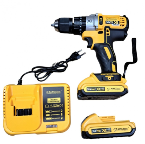 Ударен Винтоверт STAHLMAYER XR PRO 36V,8Ah с 2 батерии