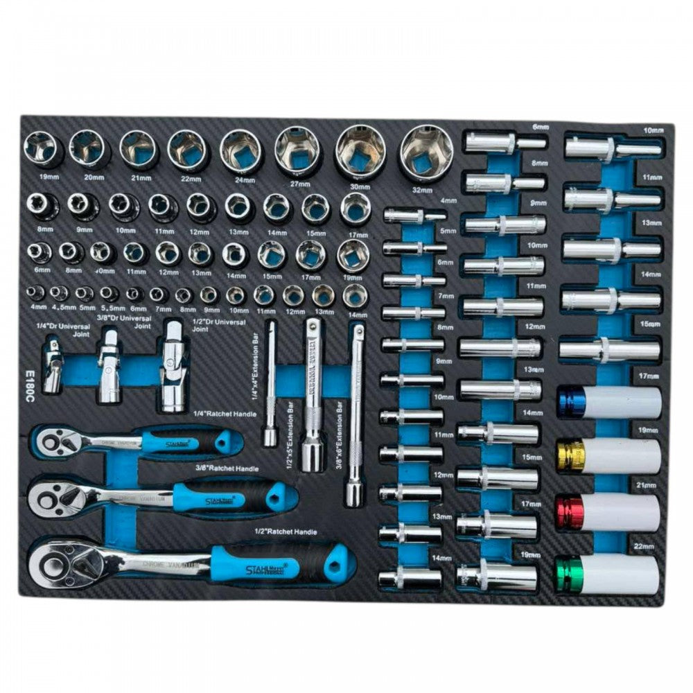 Професионален шкаф с инструменти 251 части , STAHLMAYER - BLUE