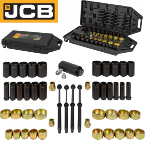 Хидравличен Комплект за Монтаж и Демонтаж на Шарнири Селенови Втулки Лагери Семеринги и други 49 части JCB JCB-949T1