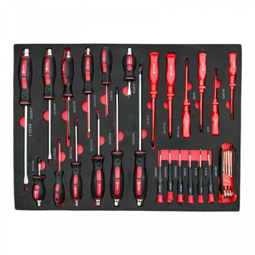 Шкаф с инструменти HAWEK , 6 чекмеджета 4 пълни HW-2055