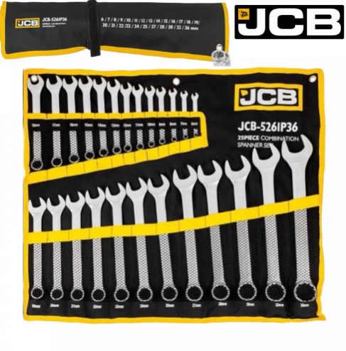 Комплект Звездогаечни Ключове JCB 25 броя 6-36мм 5261P36