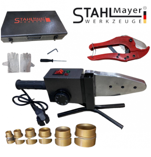 Поялник за полипропилен 20-63мм 2500W Kraftroyal - лепачка за ппр тръби