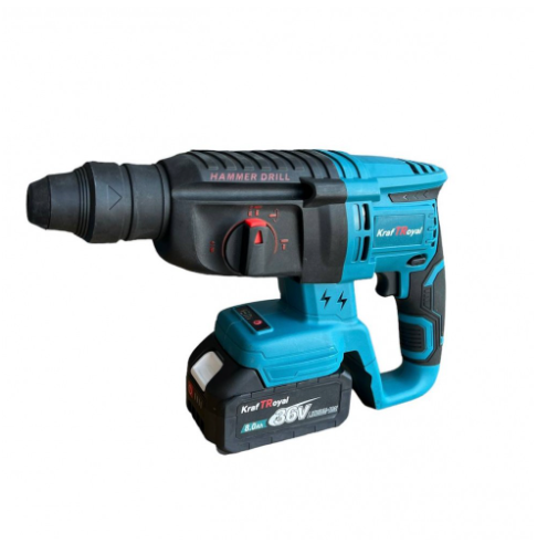 Акумулаторен перфоратор, ъглошлайф 125ММ, гайковерт и винтоверт 36V с 3 бр. батерии 8AH в куфар и зарядно