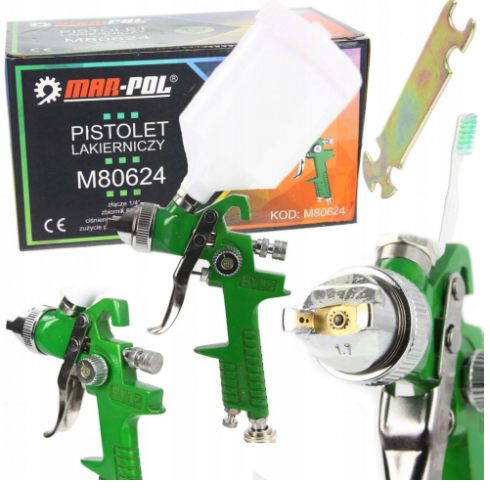 Бояджийски пистолет с горно казанче Mar-pol HVLP / 1,7 мм , M80624
