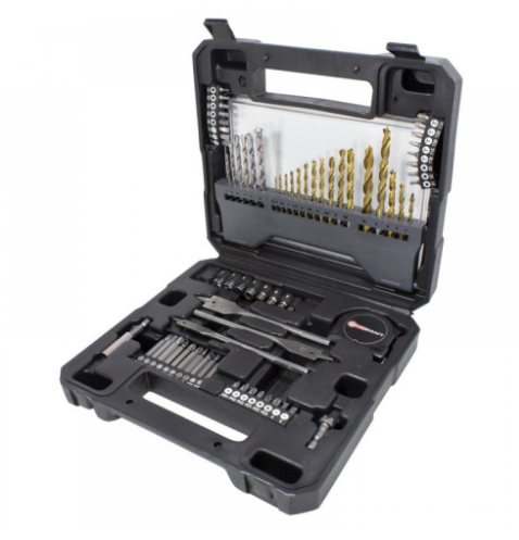 КОМПЛЕКТ СВРЕДЛА И НАКРАЙНИЦИ FORCEKRAFT 71-ЧАСТИ FK-924U71