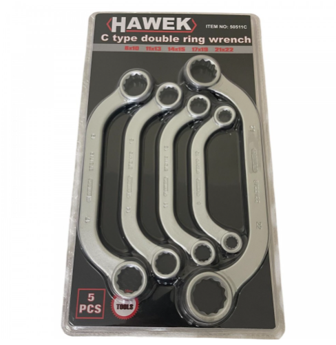 КОМПЛЕКТ ИЗВИТИ С-ОБРАЗНИ КЛЮЧОВЕ ЛУЛА , HAWEK , 50511C