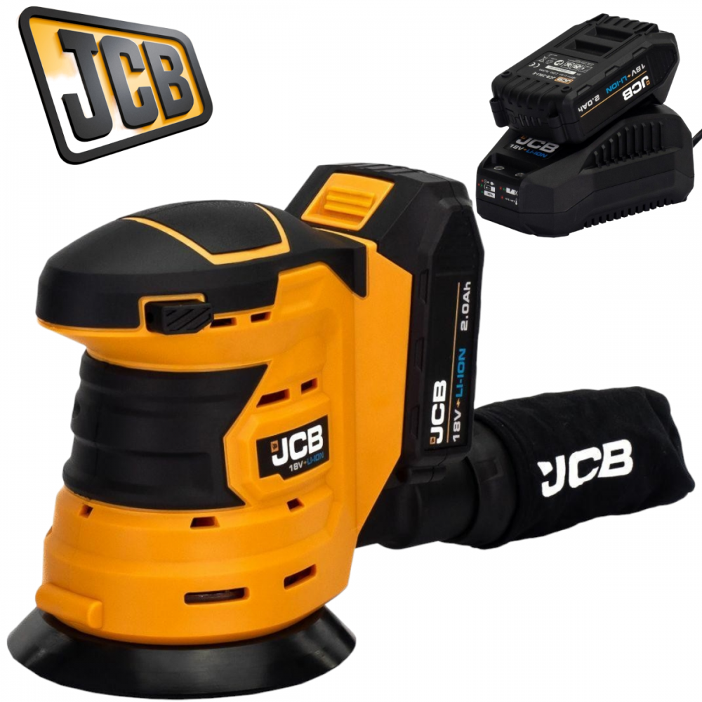 АКУМУЛАТОРЕН ОРБИТАЛЕН ШЛАЙФ 18V JCB -18OS-2XB-E