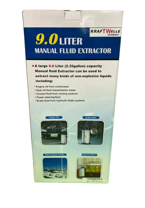 Ръчна помпа за изтегляне на масло и течности 9L