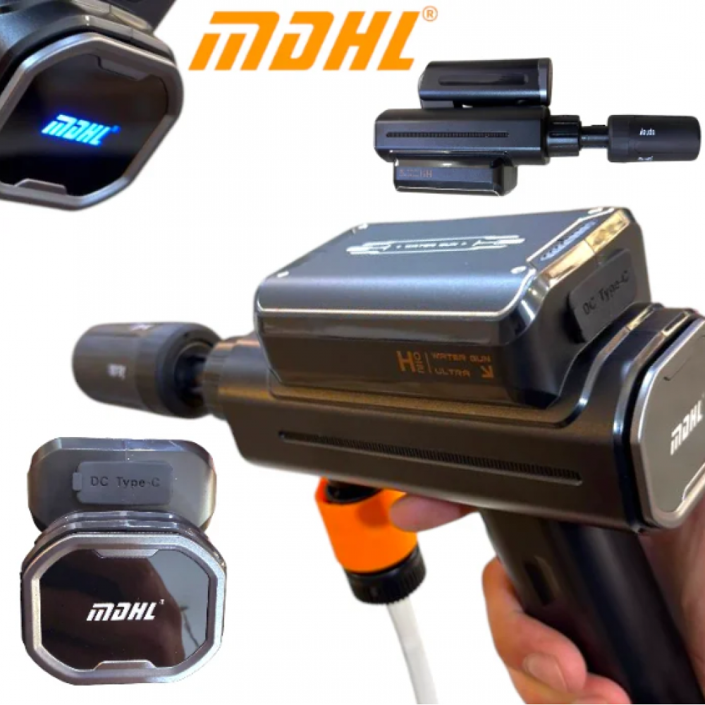 ПРОФЕСИОНАНА АКУМУЛАТОРНА ВОДОСТРУЙКА БЕЗЖИЧНА MDHL ULTRA МОЩНА 6В1